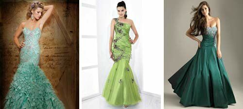 Green wedding dress Photo - 11