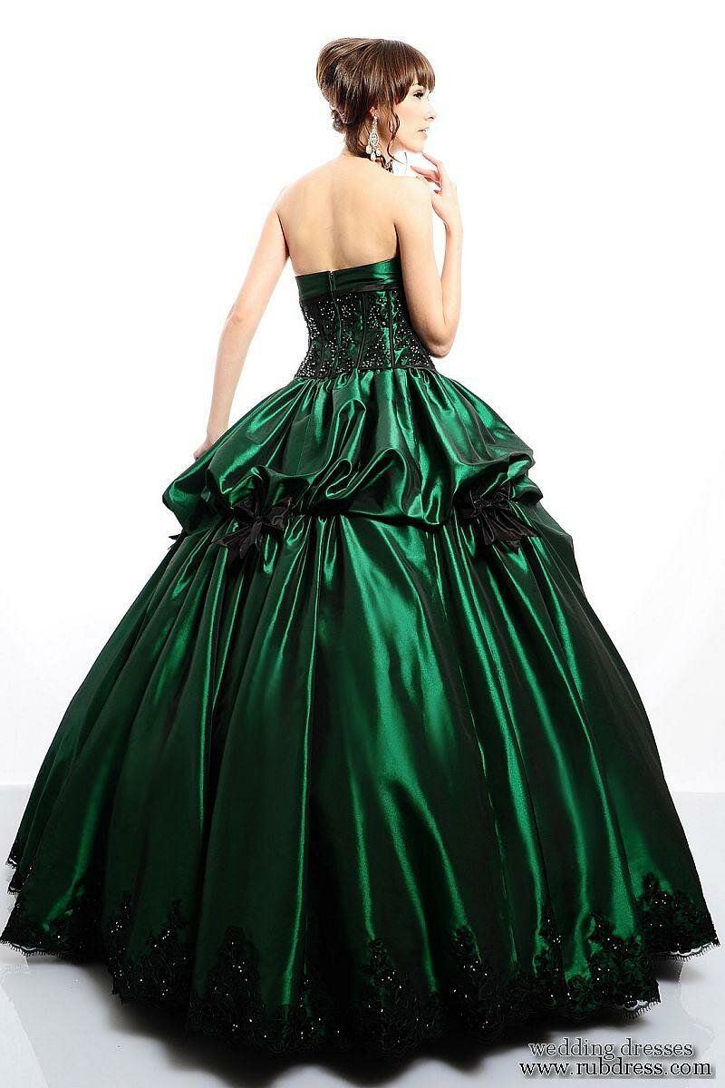 Green wedding dress Photo - 4