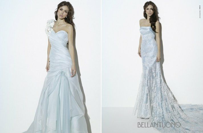 Light blue wedding dress Photo - 3