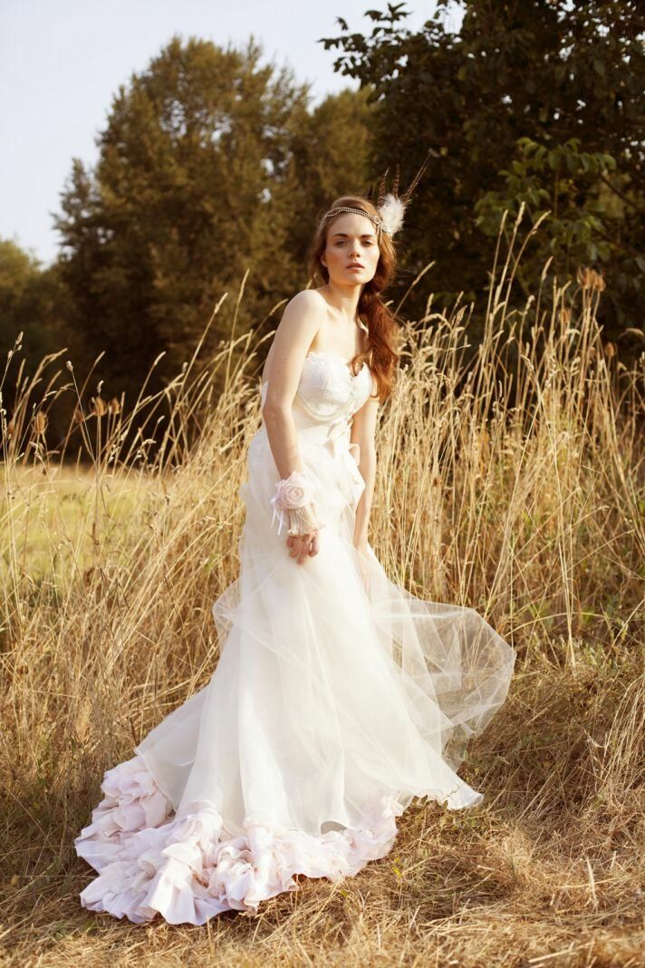 Light pink wedding dress Photo - 6