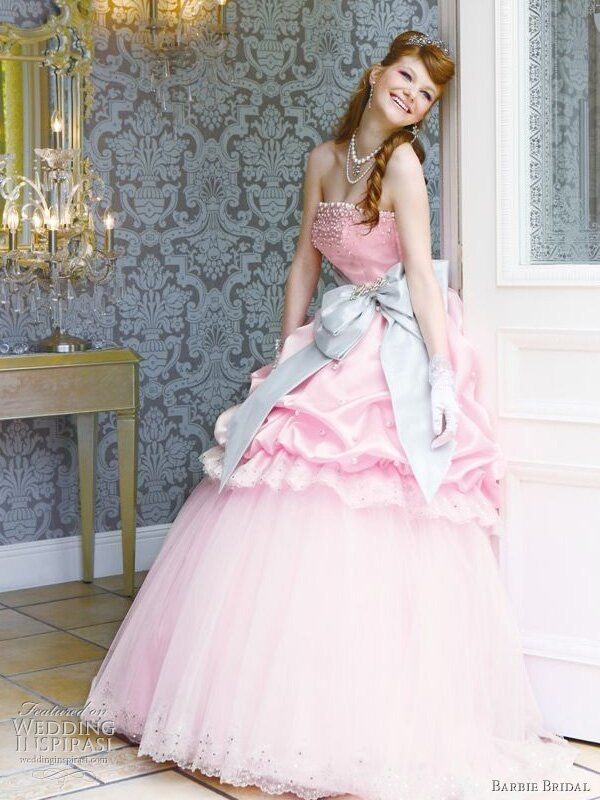 Light pink wedding dress Photo - 8