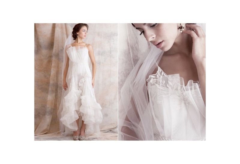 Peach wedding dress Photo - 12