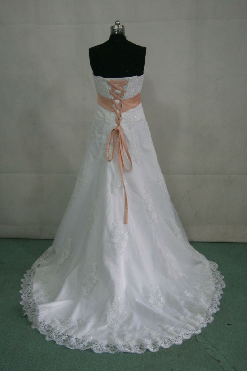 Peach wedding dress Photo - 5
