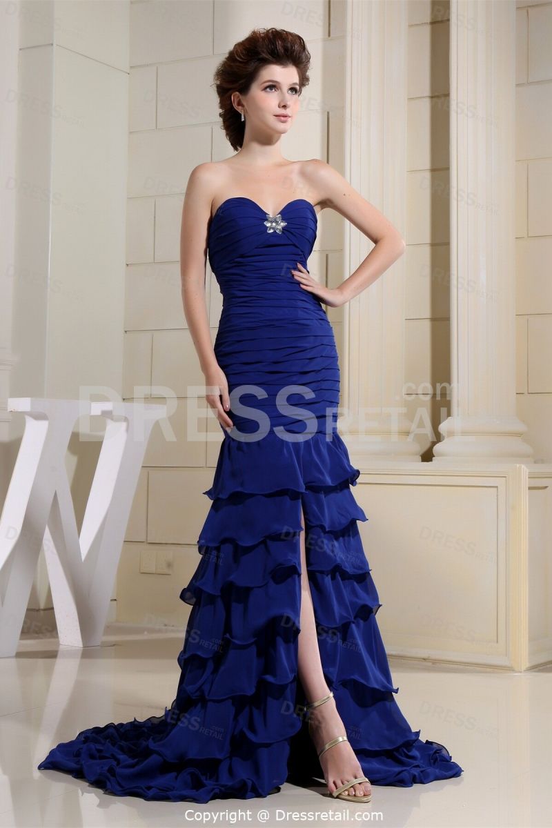Royal blue wedding dresses Photo - 6