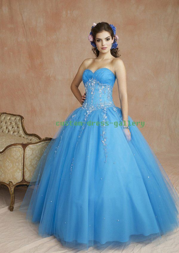 A blue wedding dresses Photo - 10