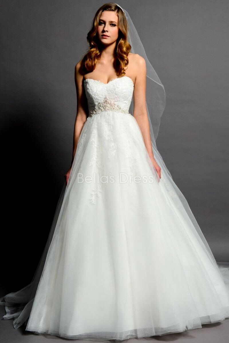 A line empire waist wedding dresses Photo - 1