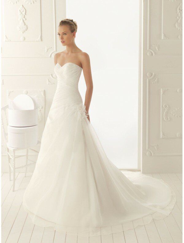 A line organza wedding dresses Photo - 10