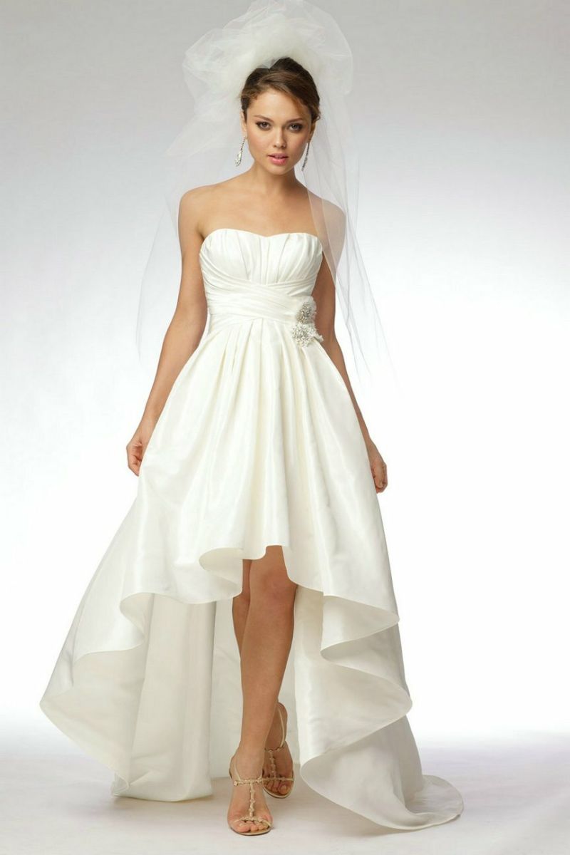 A line short wedding dresses Photo - 1