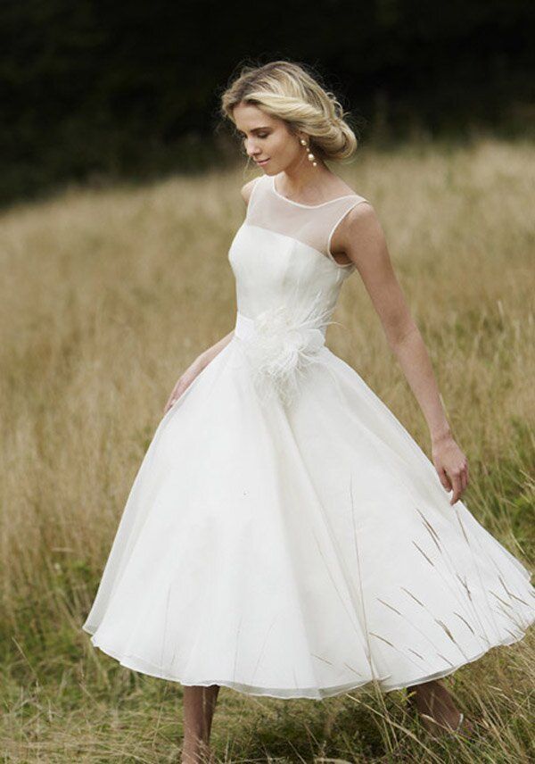 A line short wedding dresses Photo - 1