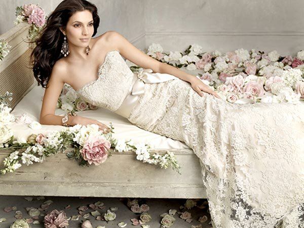 A line short wedding dresses Photo - 5