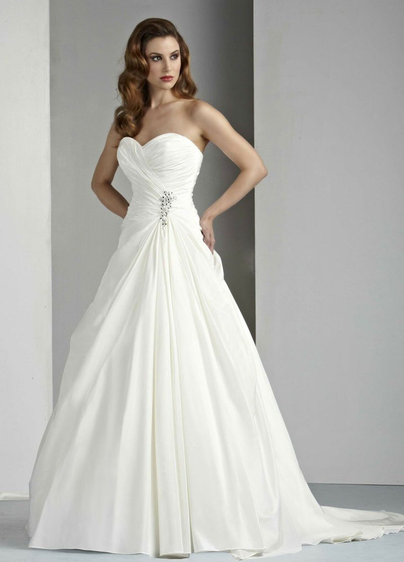 A line strapless wedding dresses Photo - 1