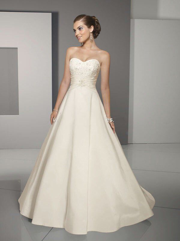A line sweetheart wedding dresses Photo - 9