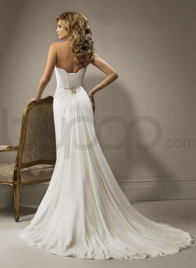A line sweetheart wedding dresses Photo - 8