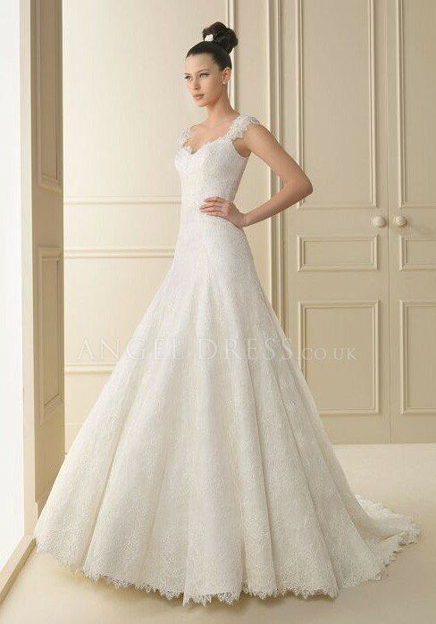 A line wedding dresses with sleeves Photo - 4