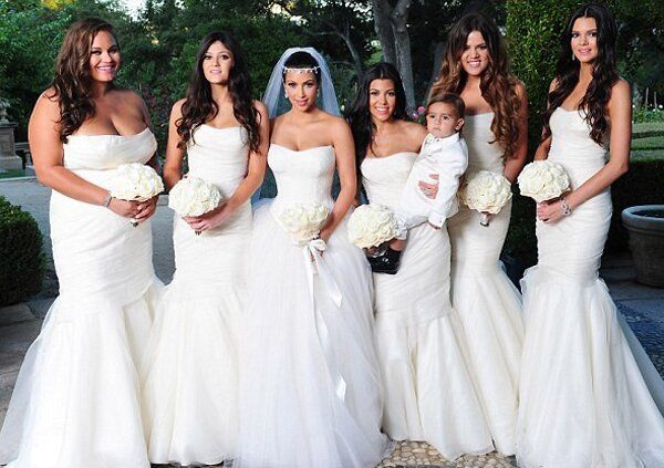 All white wedding dresses Photo - 1