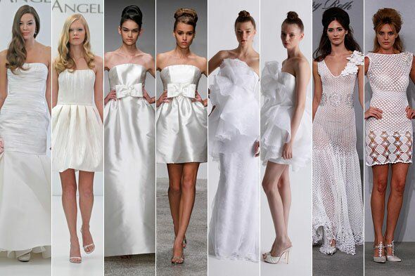 Amsale short wedding dresses Photo - 3