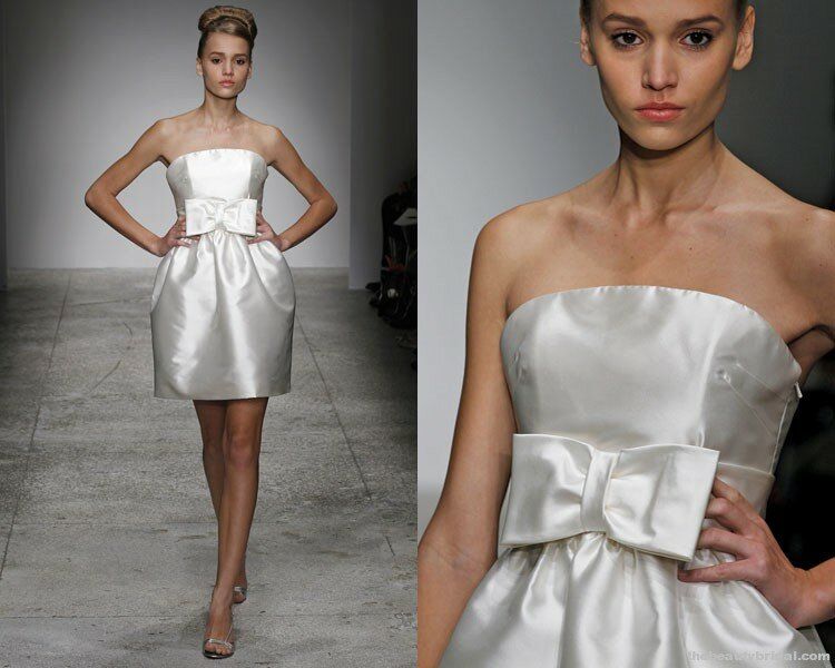 Amsale short wedding dresses Photo - 4