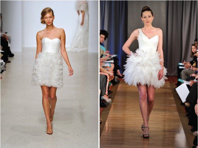 Amsale short wedding dresses Photo - 7