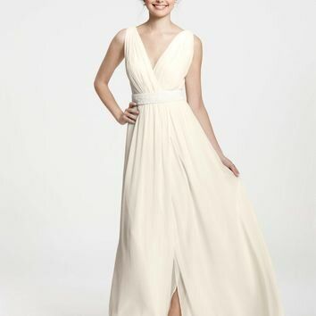 Ann Taylor goddess v neck wedding dresses Photo - 5