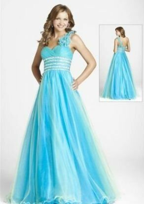 Aqua blue wedding dresses Photo - 8
