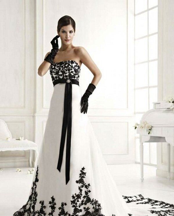 Black short wedding dresses Photo - 9