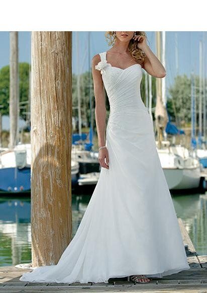 Casual short beach wedding dresses Photo - 9