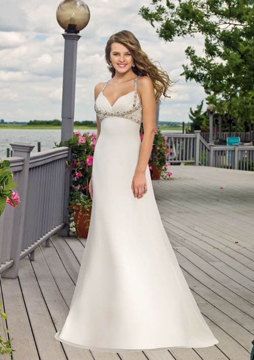 Casual short beach wedding dresses Photo - 5