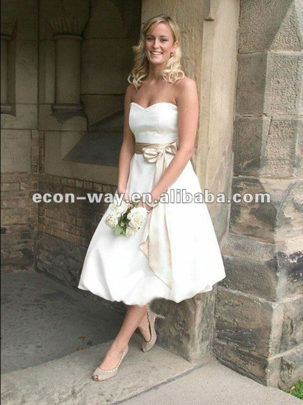 Casual wedding dresses short Photo - 9