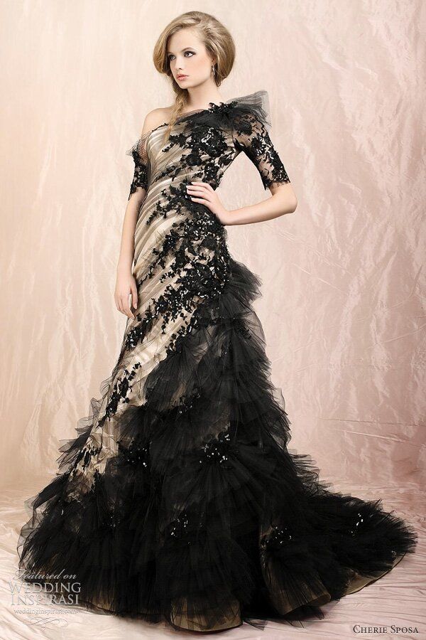 Dark wedding dresses Photo - 2