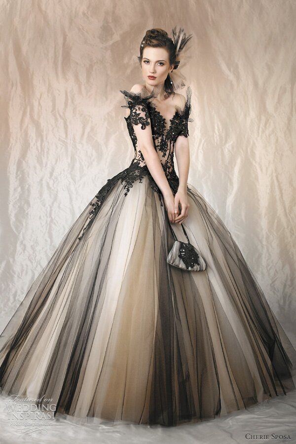 Dark wedding dresses Photo - 4
