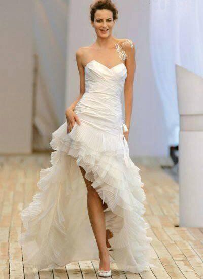 Destination wedding dresses short Photo - 1