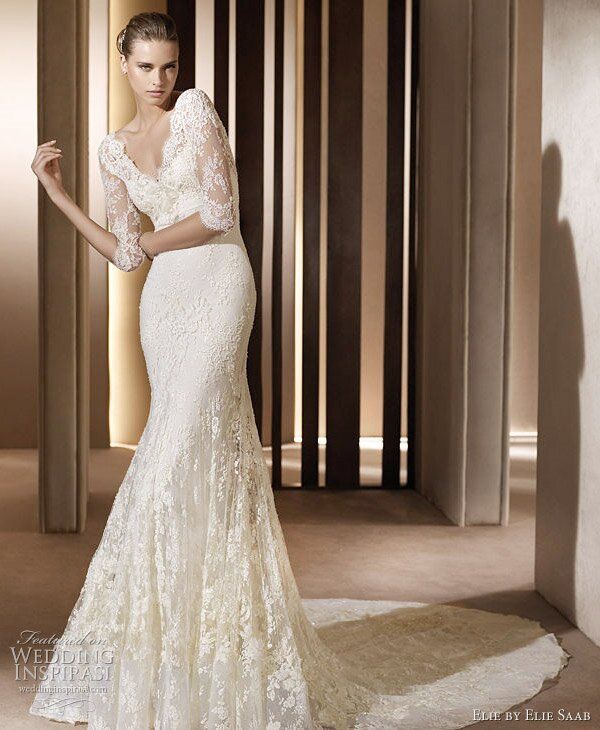 Elegant short wedding dresses Photo - 5
