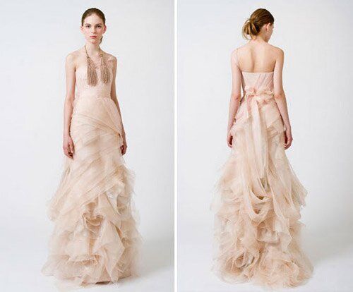 Lazaro Blush wedding dresses Photo - 9