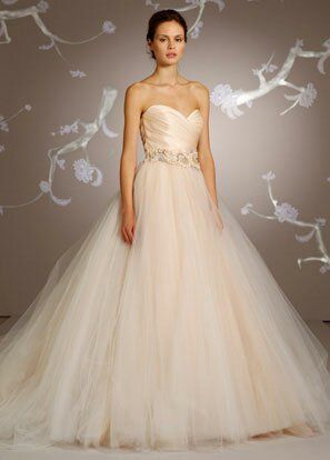 Lazaro Blush wedding dresses Photo - 2