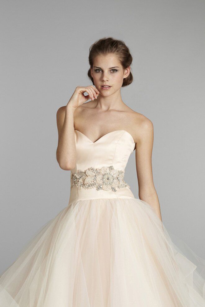Lazaro Blush wedding dresses Photo - 3