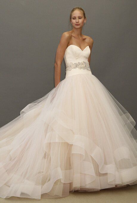 Lazaro Blush wedding dresses Photo - 6