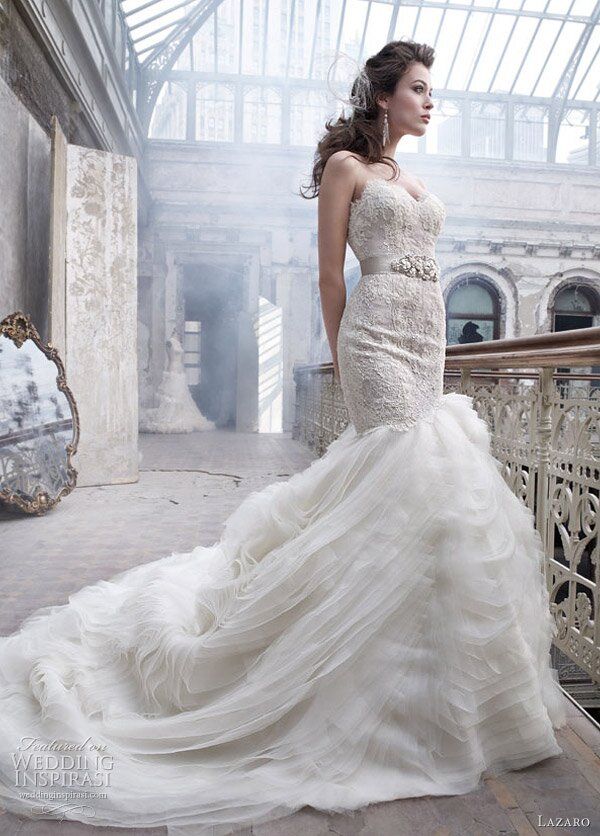 Lazaro Lace wedding dresses Photo - 3