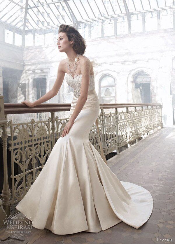 Lazaro Trumpet wedding dresses Photo - 1