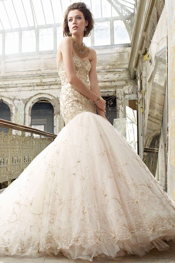 Lazaro Trumpet wedding dresses Photo - 4