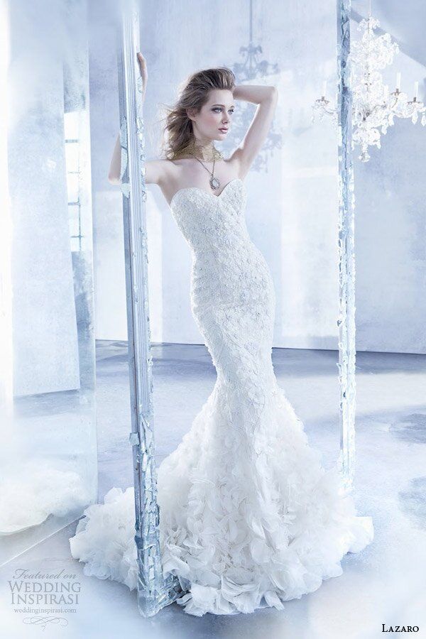 Lazaro Trumpet wedding dresses Photo - 6