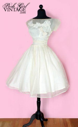 Retro wedding dresses tea length Photo - 1