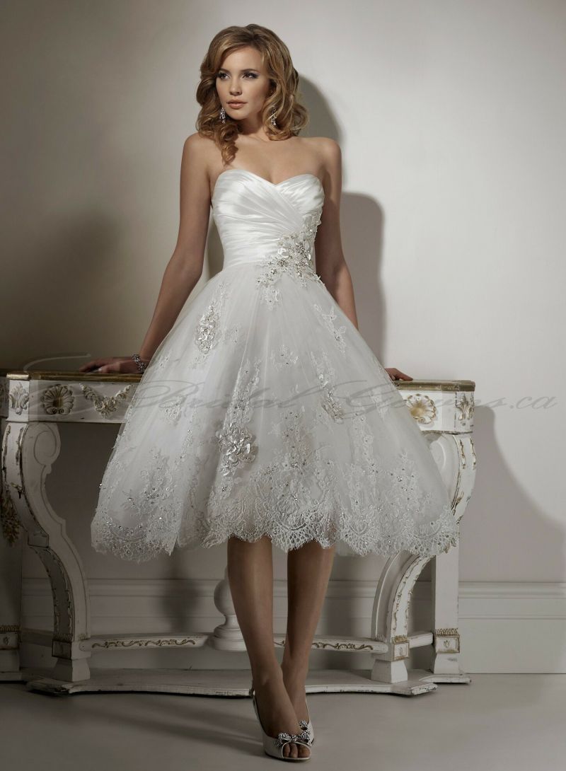 Retro wedding dresses tea length Photo - 5