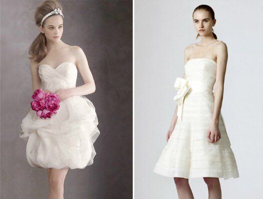Vera Wang tea length wedding dresses Photo - 1
