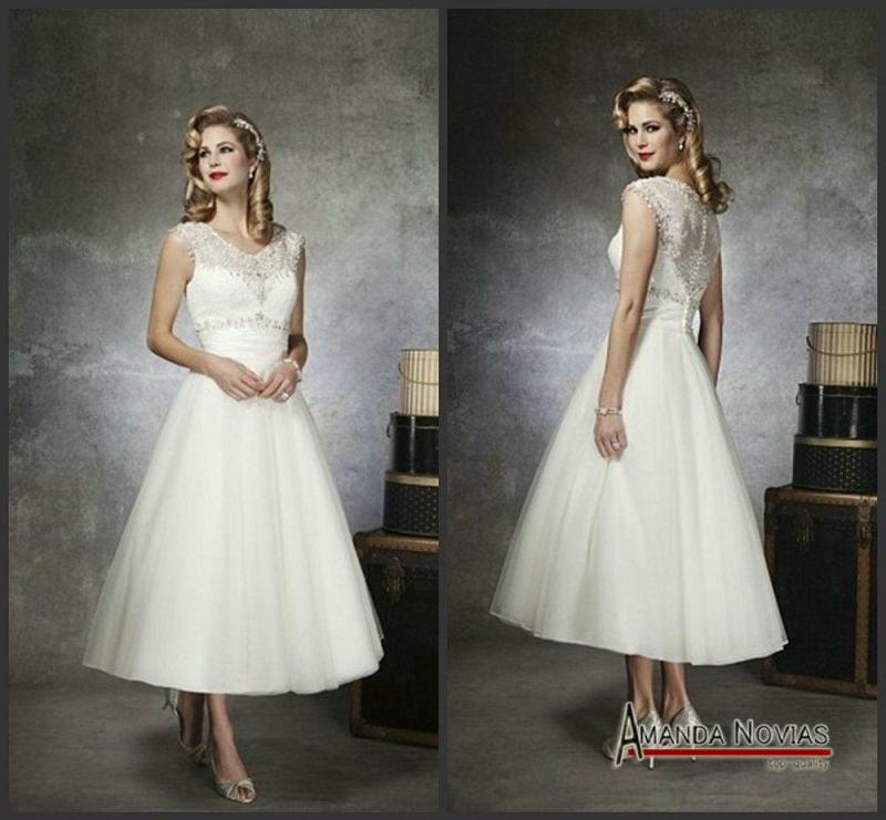 Vera Wang tea length wedding dresses Photo - 1