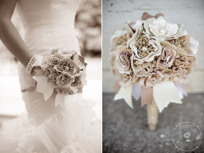 Vintage wedding dresses material Photo - 7