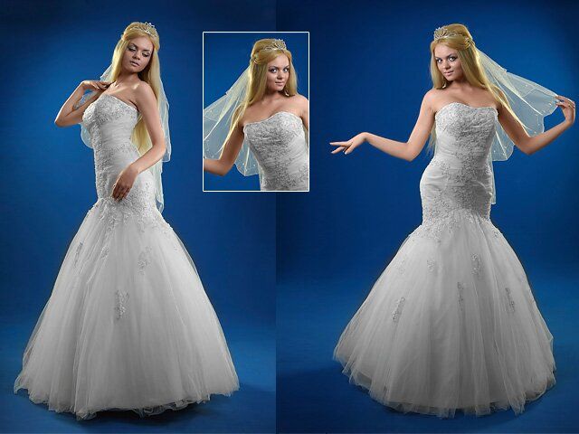 Wedding dresses with veil Photo - 5