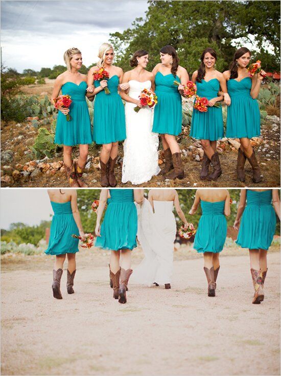 Western wedding bridesmaid dresses Photo - 9