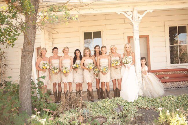 Western wedding bridesmaid dresses Photo - 3