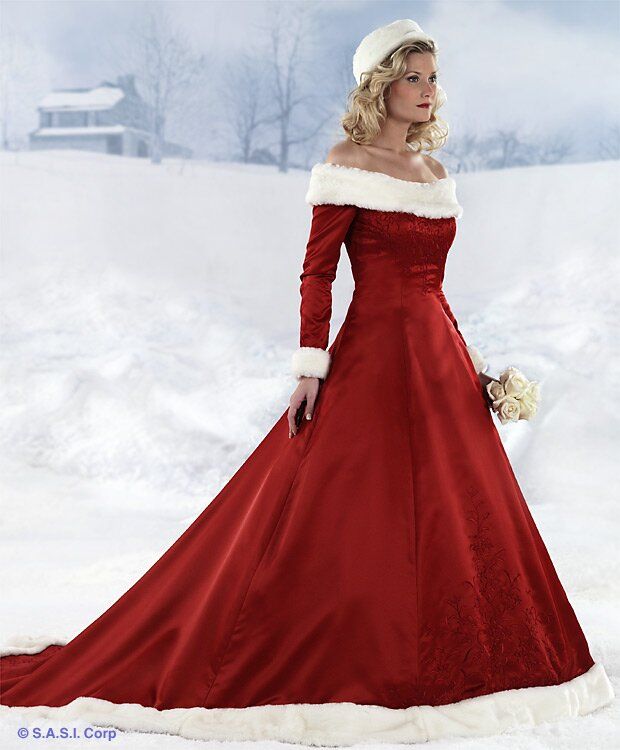 Long sleeve winter wedding dresses Photo - 3