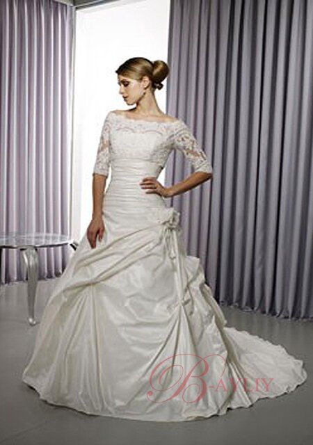 Long sleeve winter wedding dresses Photo - 8